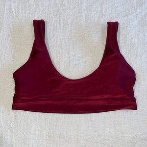 Maroon Bikini Top - Large
